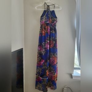 Floral maxi dress.